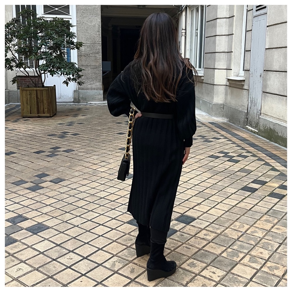 #15 MADE IN ITALY MOST FABULOUS KNIT MAXI SWEATER DRESS - Picture 4 of 8